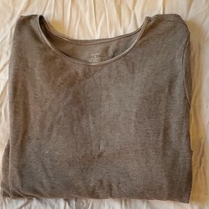 CJ Banks Charcoal ¾ Sleeve Top